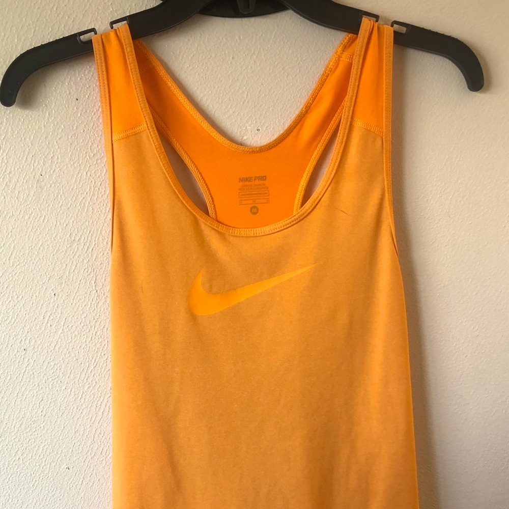NIKE orange workout top